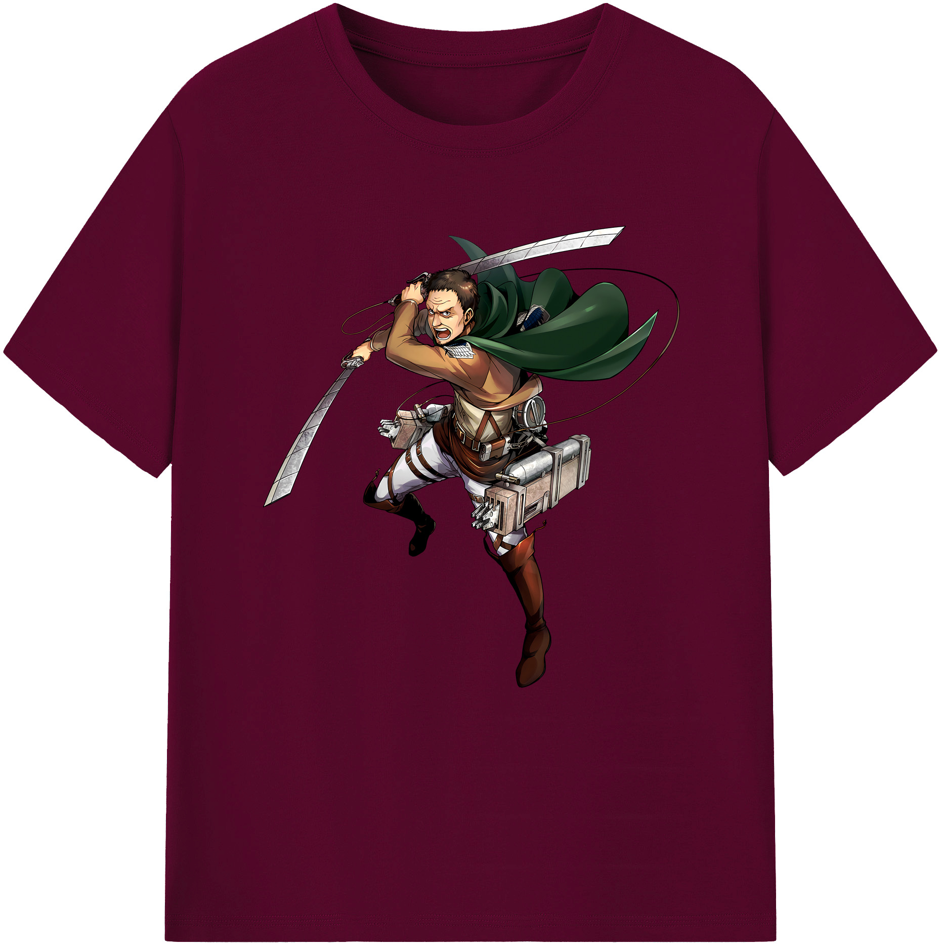 （画像用） 進撃の巨人 Attack on Titan レディースカジュアルプリントTシャツ（綿100％）